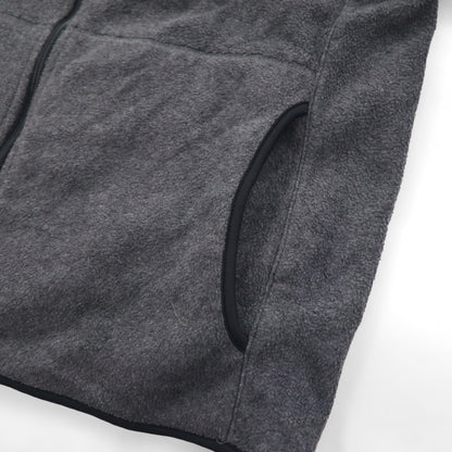 NAUTICA フルジップ フリースジャケット XL グレー ドローコード