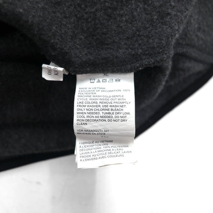 NAUTICA フルジップ フリースジャケット XL グレー ドローコード