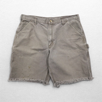 carhartt カットオフ ダックペインター ショートパンツ ハーフパンツ L ベージュ Dungaree Fit ニカラグア戦