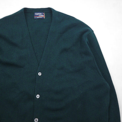 90s USA Vintage Cardigan Cypress Links 90年代 USA製 アクリルニット カーディガン XL カーキ