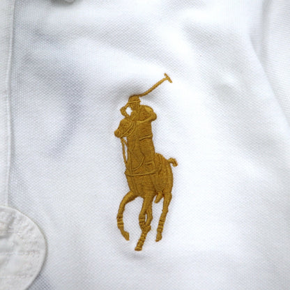 RALPH LAUREN ビッグポニー ラガーシャツ L ホワイト ナンバリング R.L COUNTRY RIDERS & JOCKEY CLUB