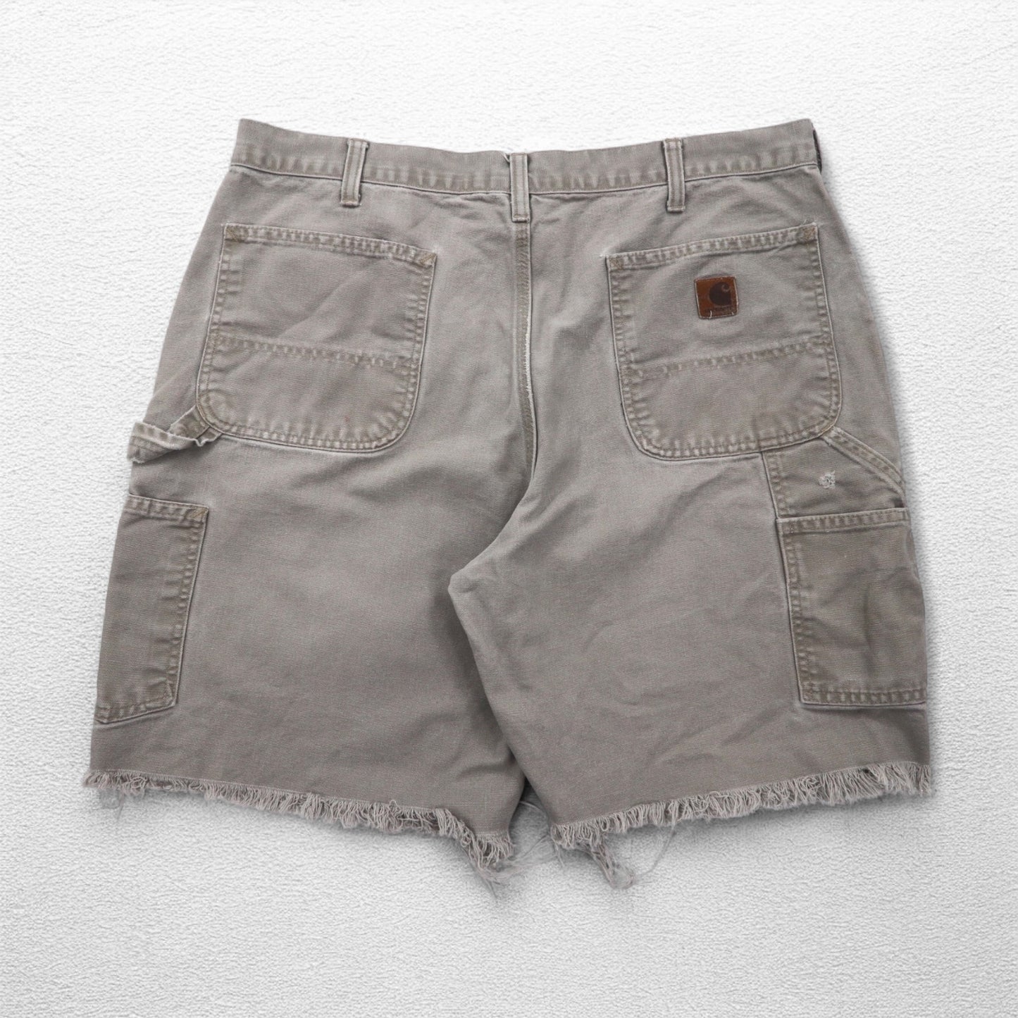 carhartt カットオフ ダックペインター ショートパンツ ハーフパンツ L ベージュ Dungaree Fit ニカラグア戦