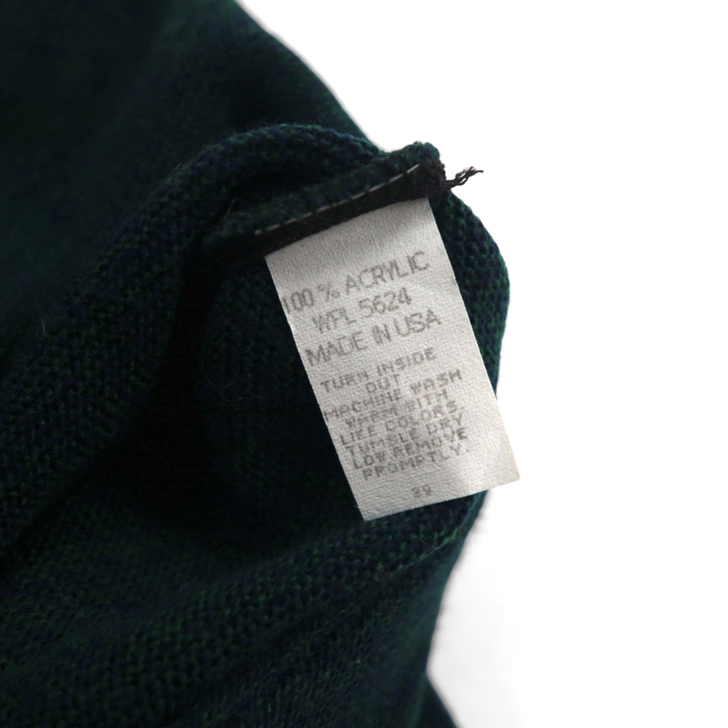 90s USA Vintage Cardigan Cypress Links 90年代 USA製 アクリルニット カーディガン XL カーキ