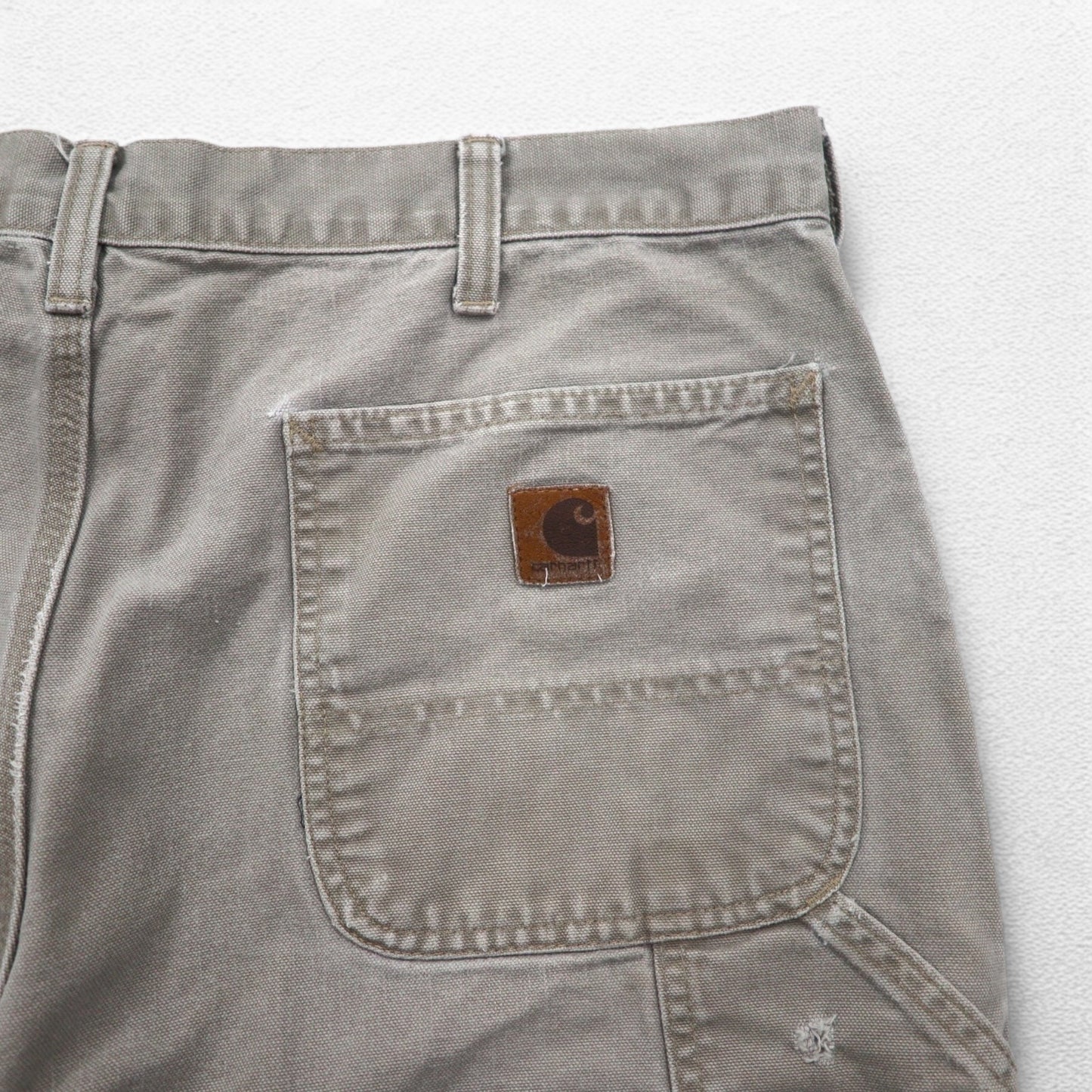 carhartt カットオフ ダックペインター ショートパンツ ハーフパンツ L ベージュ Dungaree Fit ニカラグア戦