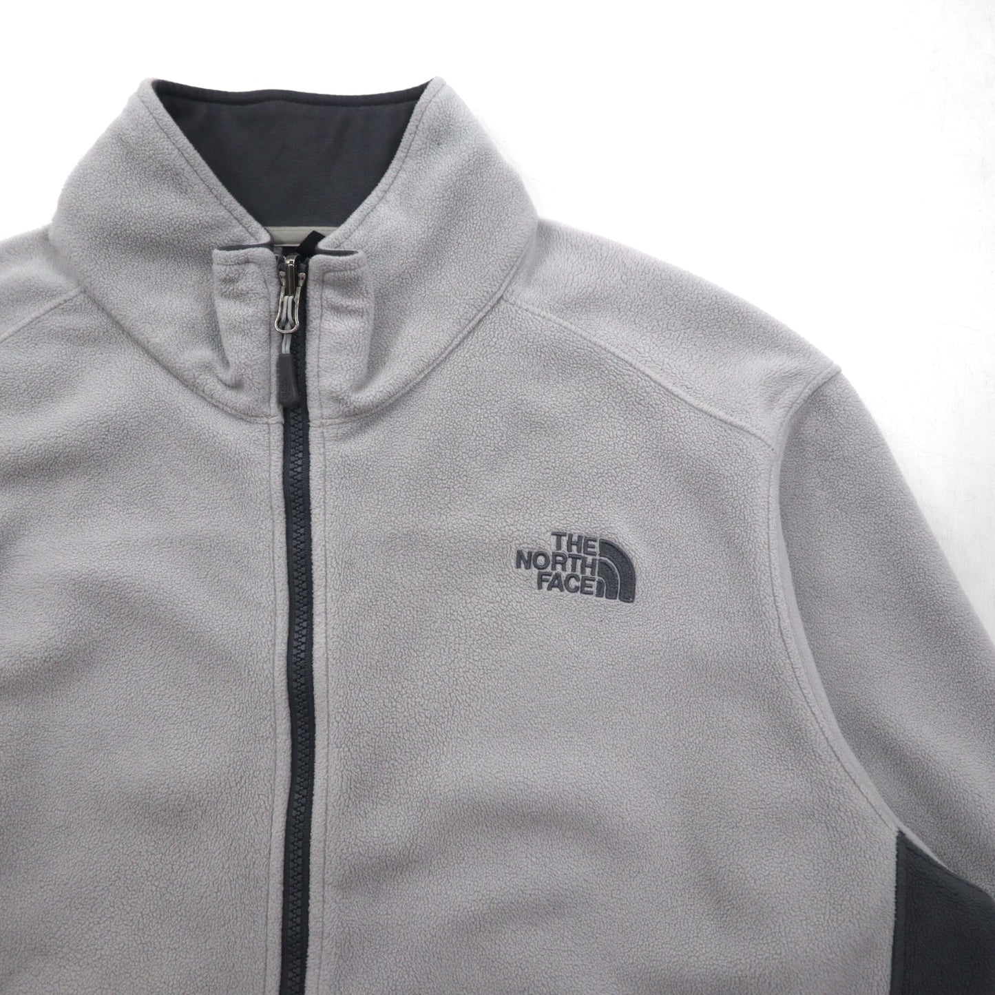 THE NORTH FACE ポーラテック POLARTEC フリースジャケット L グレー ドローコード A7SP US規格