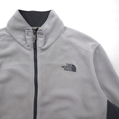 THE NORTH FACE ポーラテック POLARTEC フリースジャケット L グレー ドローコード A7SP US規格