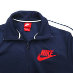 NIKE Double Zip Track Jacket Jersey M Navy Sideline 649772-451