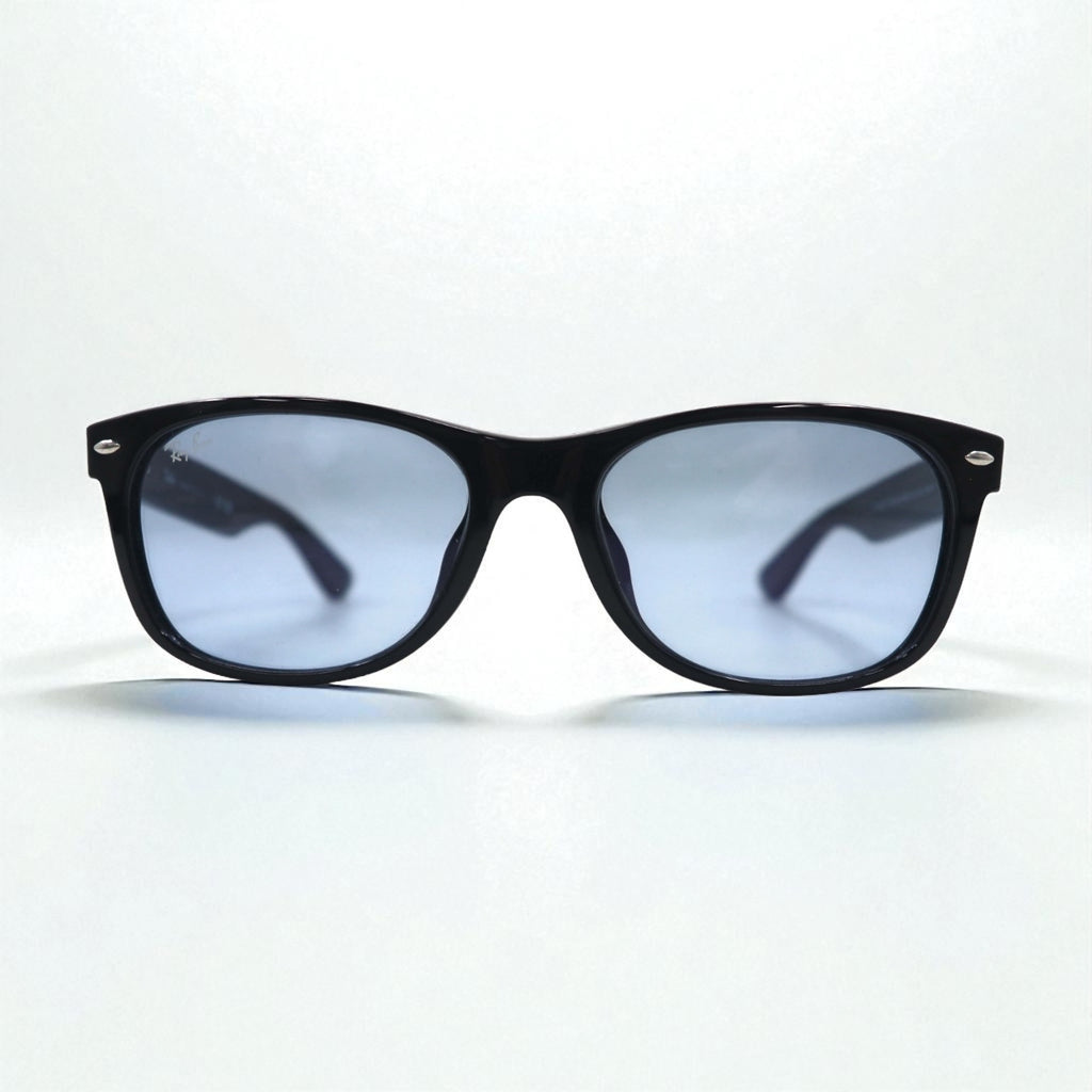 Ray-Ban New Wayfarer Wellington Sunglasses RB2132-F 601/64 55-18 140 1N Made in Italy