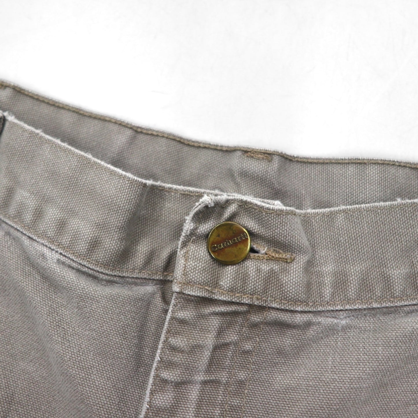 carhartt カットオフ ダックペインター ショートパンツ ハーフパンツ L ベージュ Dungaree Fit ニカラグア戦