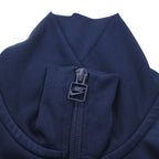NIKE Double Zip Track Jacket Jersey M Navy Sideline 649772-451