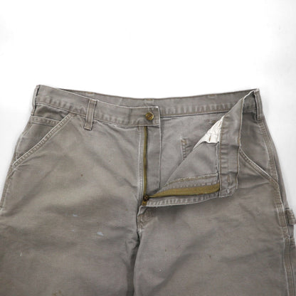 carhartt カットオフ ダックペインター ショートパンツ ハーフパンツ L ベージュ Dungaree Fit ニカラグア戦