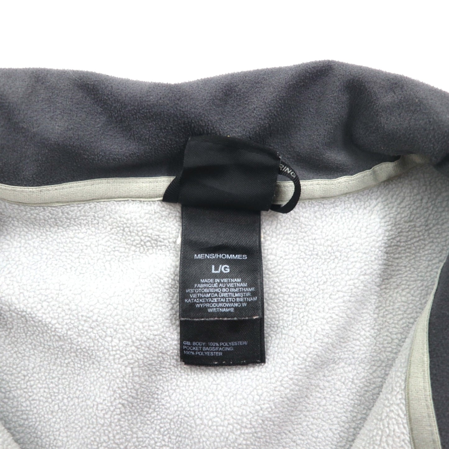 THE NORTH FACE ポーラテック POLARTEC フリースジャケット L グレー ドローコード A7SP US規格