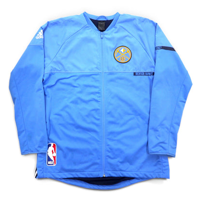 adidas × NBA トラックジャケット ジャージ 4XO ブルー DENVER NUGGETS バックプリント BK7610