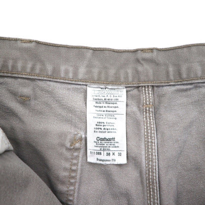 carhartt カットオフ ダックペインター ショートパンツ ハーフパンツ L ベージュ Dungaree Fit ニカラグア戦