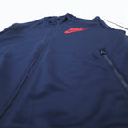 NIKE Double Zip Track Jacket Jersey M Navy Sideline 649772-451