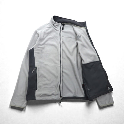 THE NORTH FACE ポーラテック POLARTEC フリースジャケット L グレー ドローコード A7SP US規格