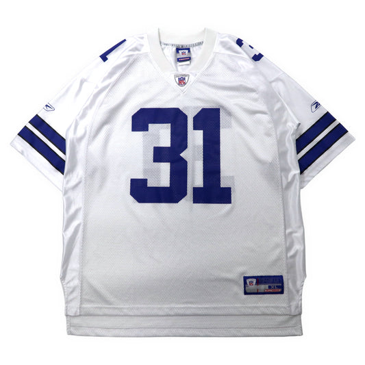 日本然リトテ-古着オンライン-Reebok NFL ゲームシャツ XL ホワイト ポリエステル メッシュ ナンバリング Dallas Cowboys DAL R.WILLIAMS ビッグサイズ-REEBOK NFL Game Shirt XL White Polyester Mesh Mesh Legal Ring DALLAS COWBOYS DAL R.WILLIAMS Big Size