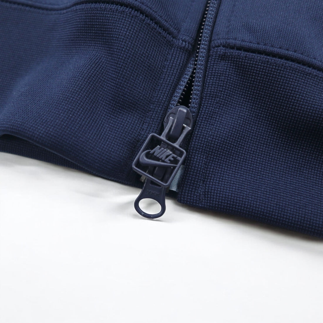 NIKE Double Zip Track Jacket Jersey M Navy Sideline 649772-451