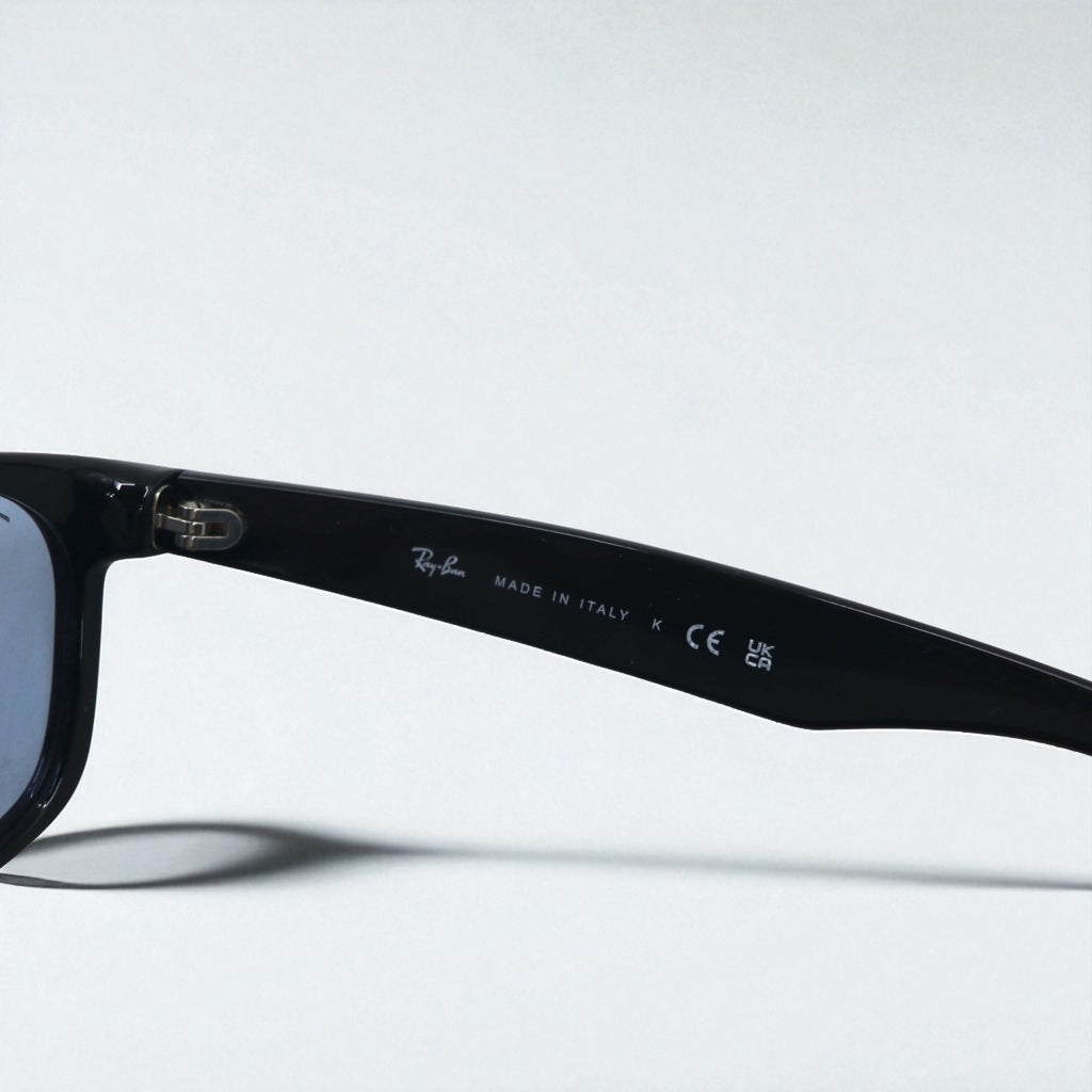 Ray-Ban New Wayfarer Wellington Sunglasses RB2132-F 601/64 55-18 140 1N Made in Italy