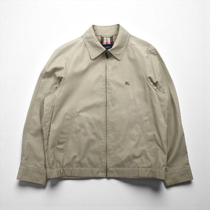 BURBERRY 日本製 スウィングトップ ハリントンジャケット L ベージュ コットン