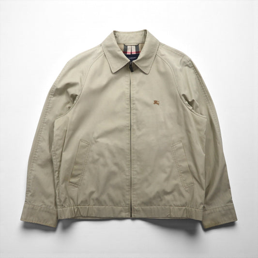 BURBERRY 日本製 スウィングトップ ハリントンジャケット L ベージュ コットン