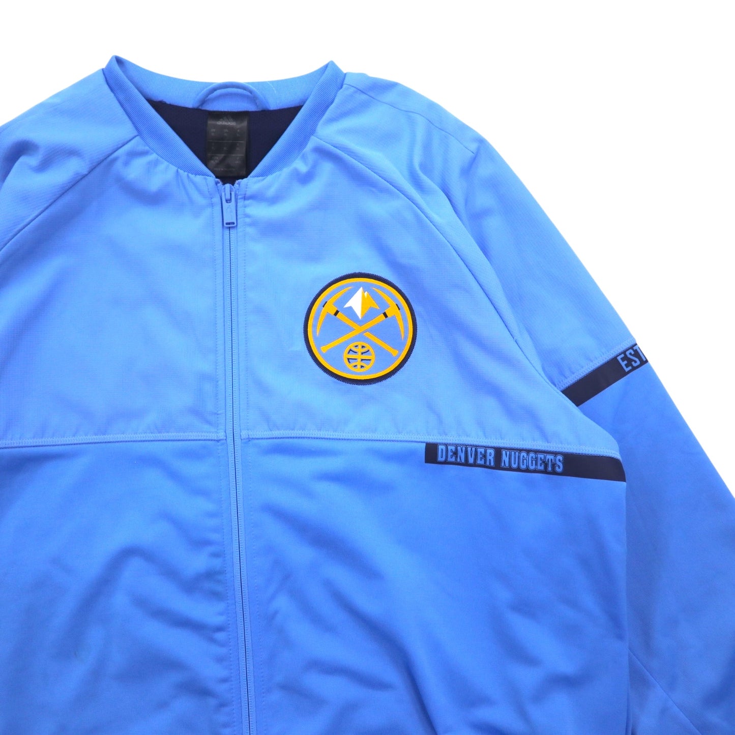 adidas × NBA トラックジャケット ジャージ 4XO ブルー DENVER NUGGETS バックプリント BK7610