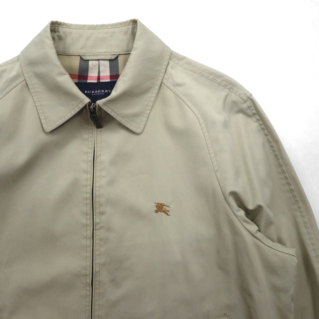 BURBERRY Made in Japan Swing Top Harrington Jacket L Beige Cotton