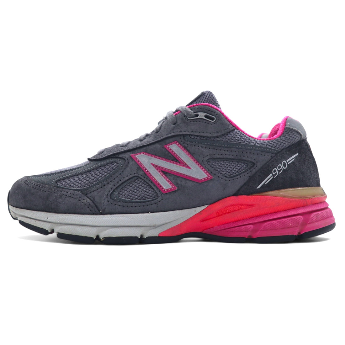 日本然リトテ-古着オンライン-New Balance USA製 990V4 スニーカー 27.5cm グレー スエード W990GP4-New Balance USA Made 990V4 Sneakers US9.5 Gray suede W990GP4