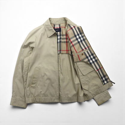BURBERRY 日本製 スウィングトップ ハリントンジャケット L ベージュ コットン