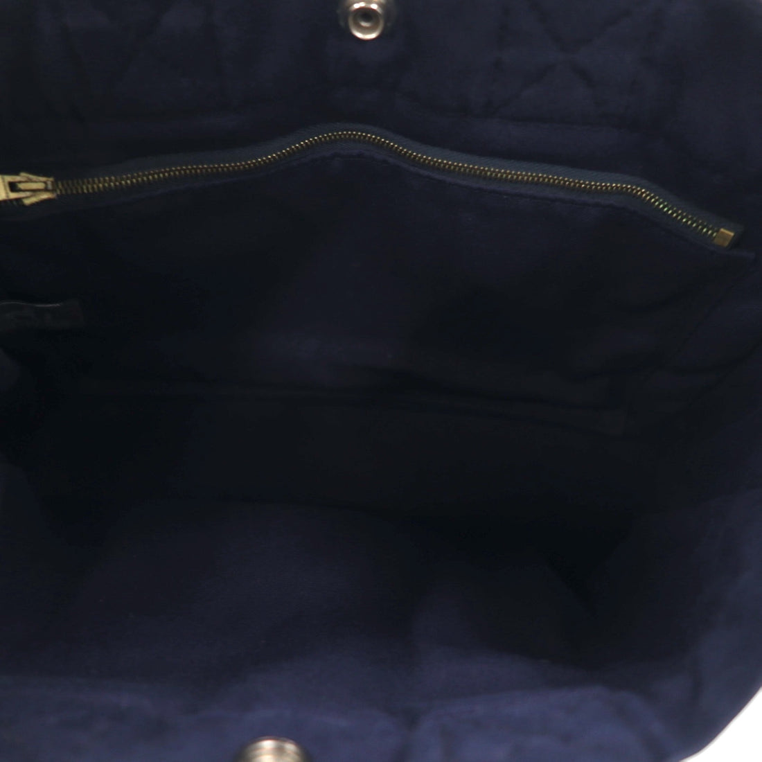 HERMES Foul Tote PM Tote Bag, Navy Canvas, Made in France