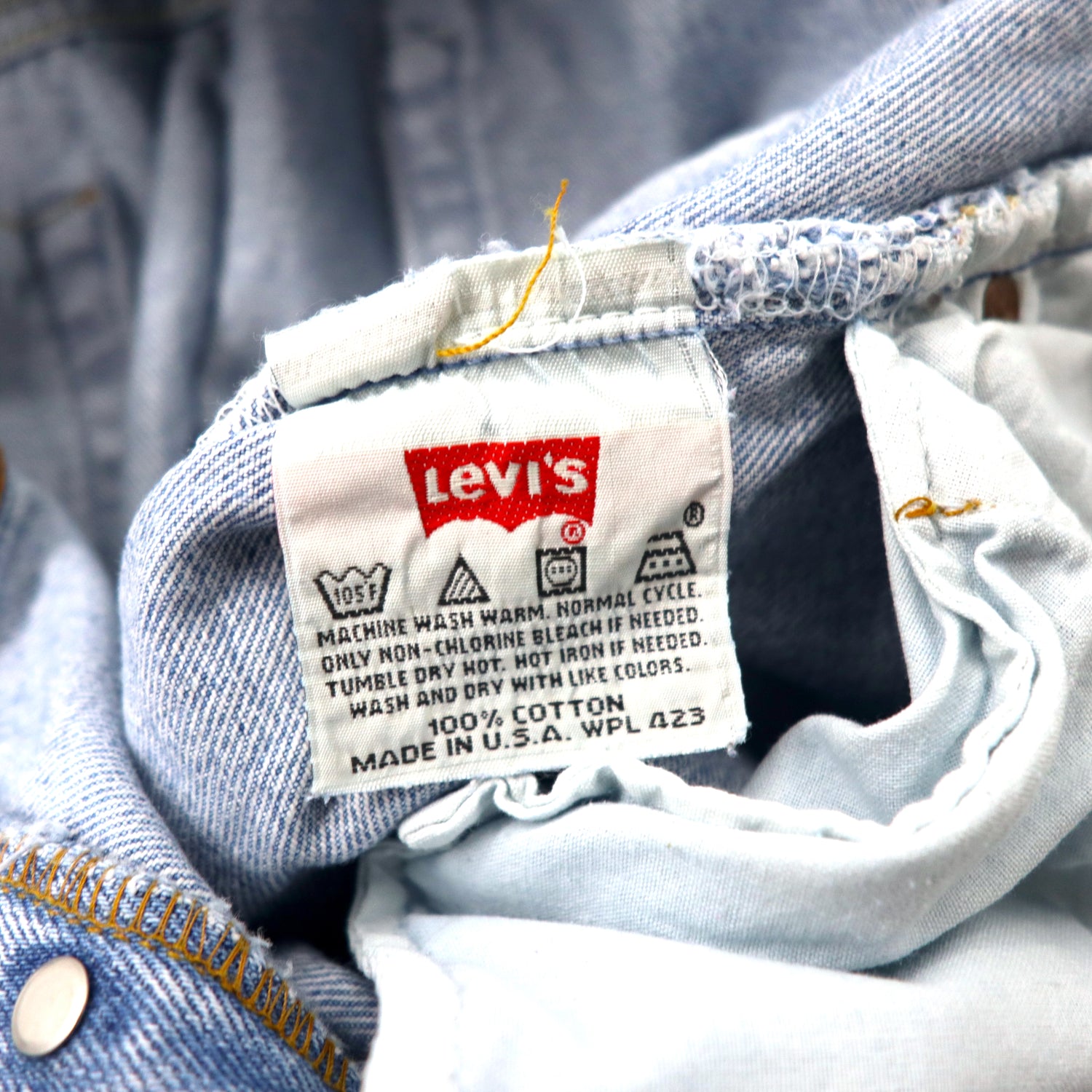 USA MADE LEVI'S 501 90s Denim Pants 36 Blue Ice Wash button Back 