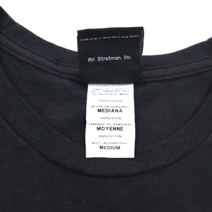 HARLEY DAVIDSON Double-sided Print T-shirt M Black Cotton MISSISSIPPI