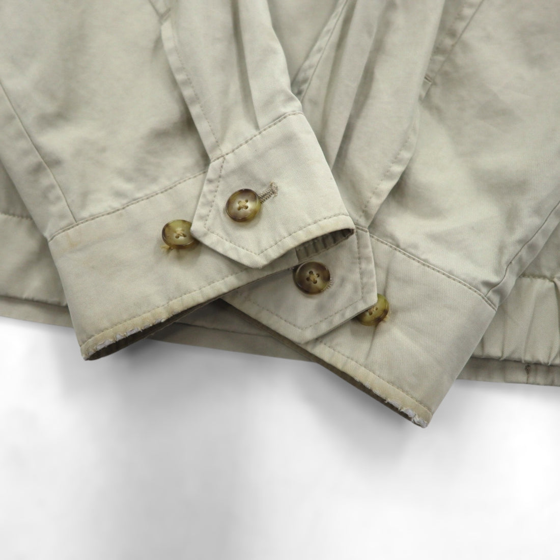 BURBERRY Made in Japan Swing Top Harrington Jacket L Beige Cotton