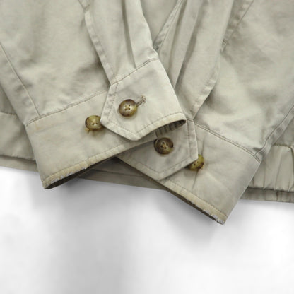 BURBERRY 日本製 スウィングトップ ハリントンジャケット L ベージュ コットン