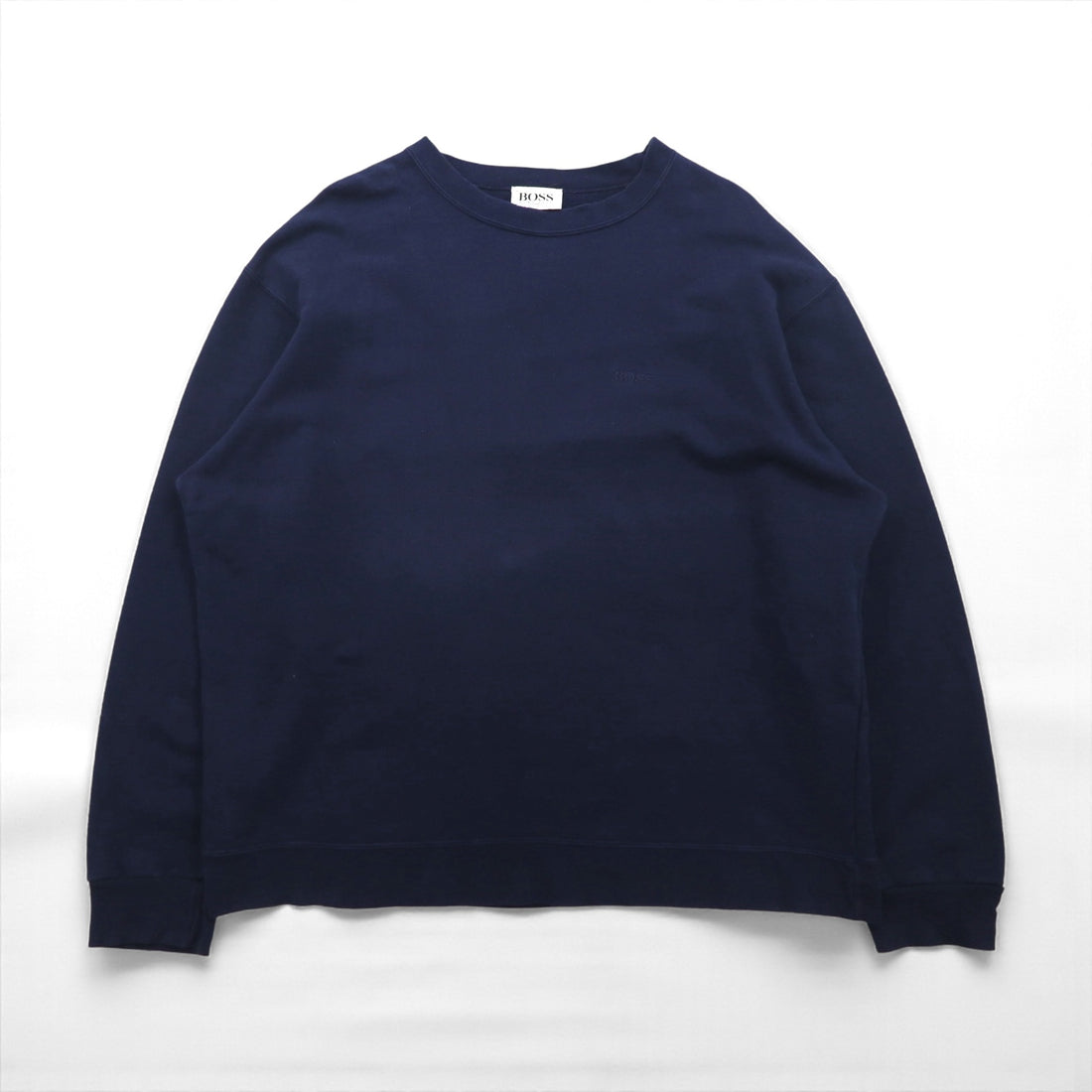 HUGO BOSS 90s Crew Neck Sweatshirt, XL, Navy