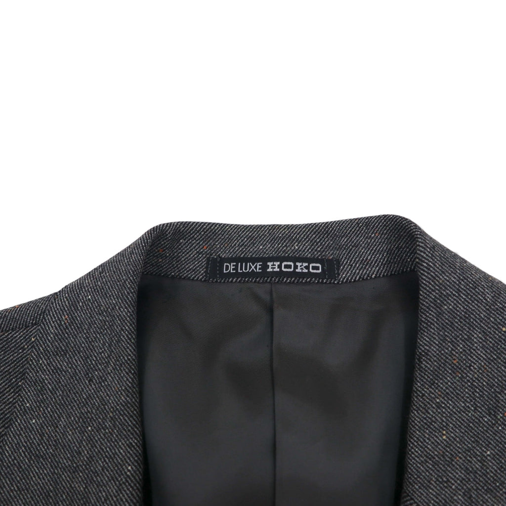 80s Japan Vintage 2-Piece Suit HOKO 80s Made in Japan Suit Set, Size L, Gray Wool