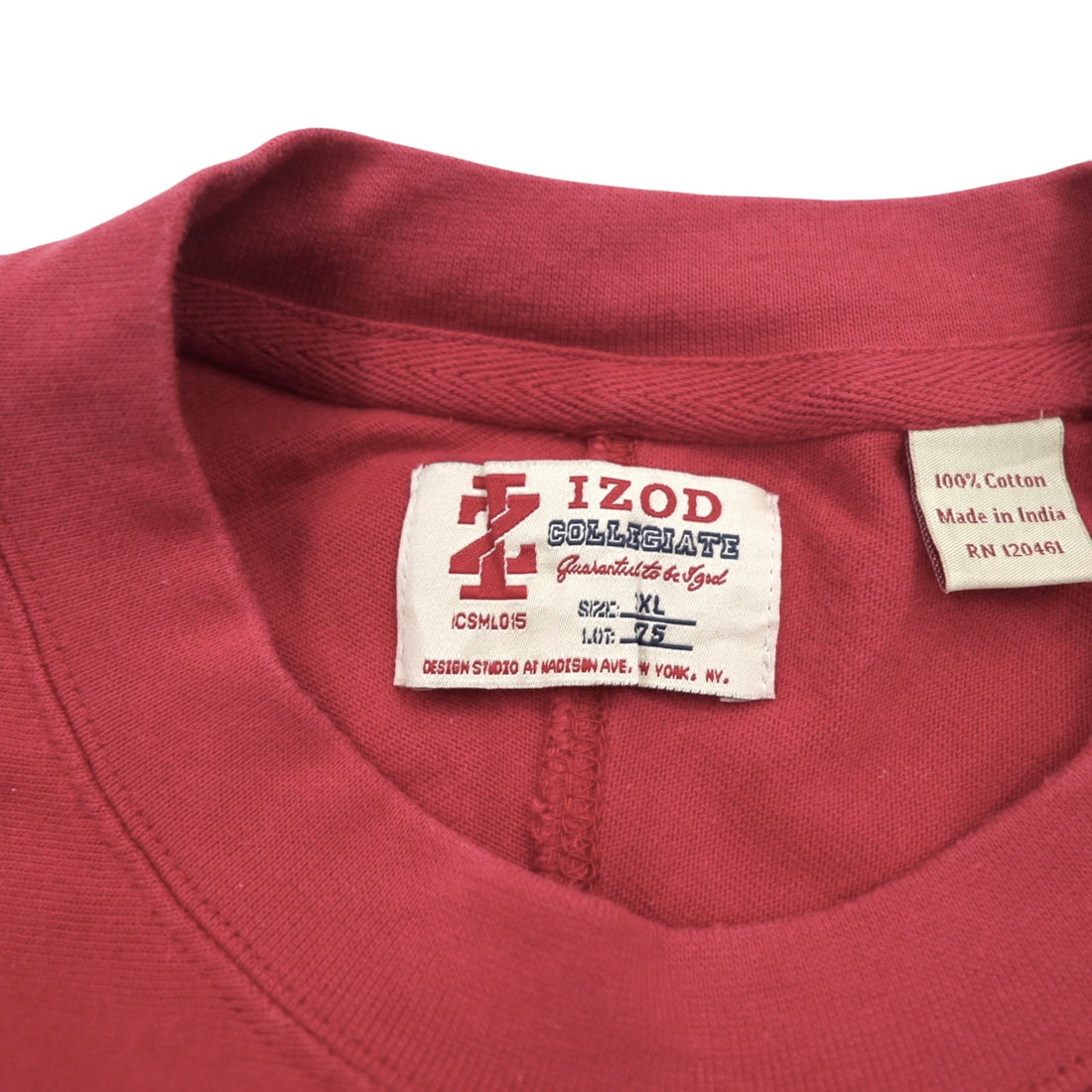 IZOD カレッジ ロングスリーブTシャツ ロンT 3XL レッド コットン ALABAMA UNIVERSITY