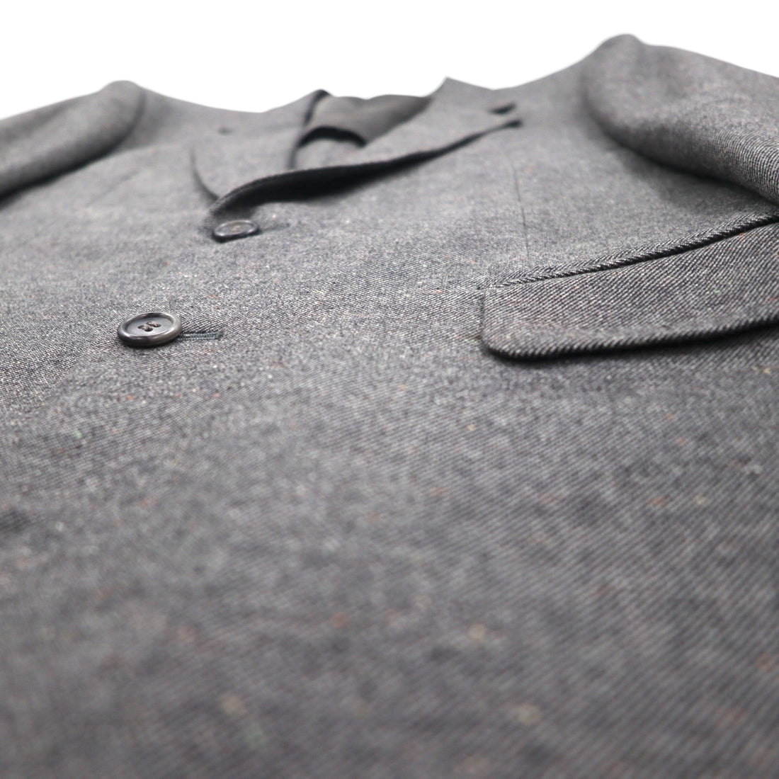 80s Japan Vintage 2-Piece Suit HOKO 80s Made in Japan Suit Set, Size L, Gray Wool