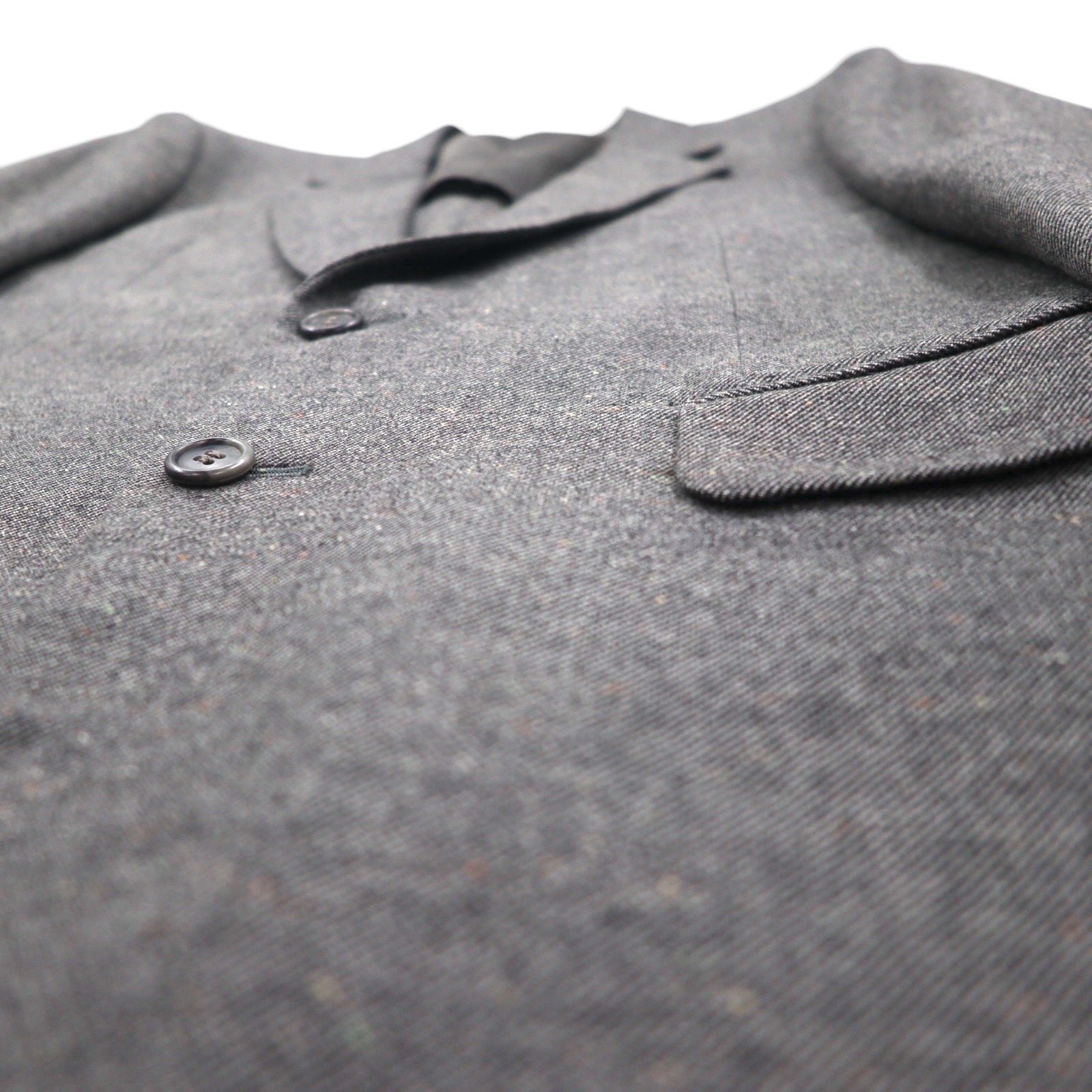 80s Japan Vintage 2-Piece Suit HOKO 80s Made in Japan Suit Set, Size L, Gray Wool