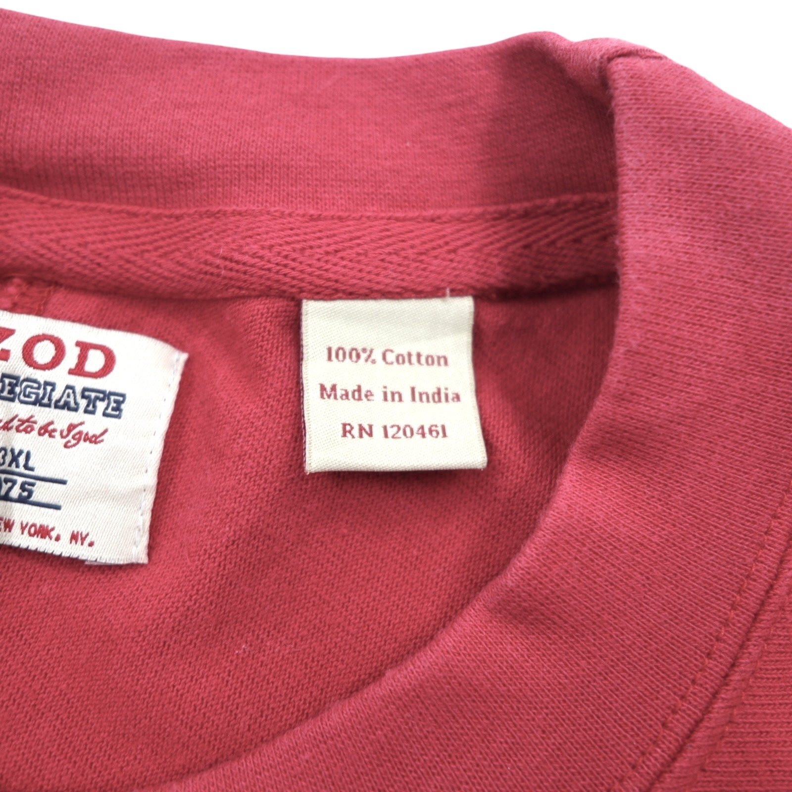 IZOD College Long Sleeve T-Shirt, 3XL, Red, Cotton, ALABAMA UNIVERSITY