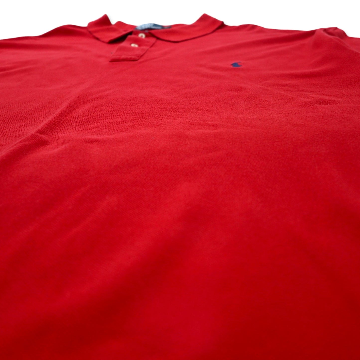 Polo by Ralph Lauren ポロシャツ 4XLT TALL レッド コットン 鹿の子 スモールポニー刺繍 ビッグサイズ