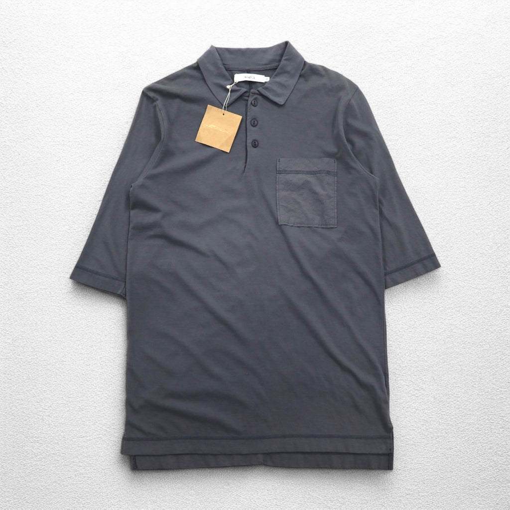 SUBTLE ポロシャツ S グレー 胸ポケット Silver and Gold 取扱い 日本製 未使用品