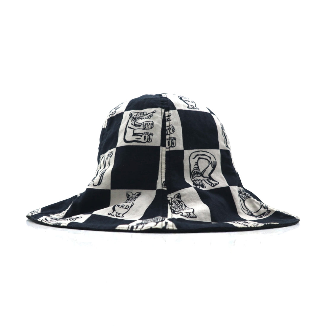 WEIRDO リバーシブル チューリップハット バケットハット ブラック INTIALS HAT WRD-17-SS-605