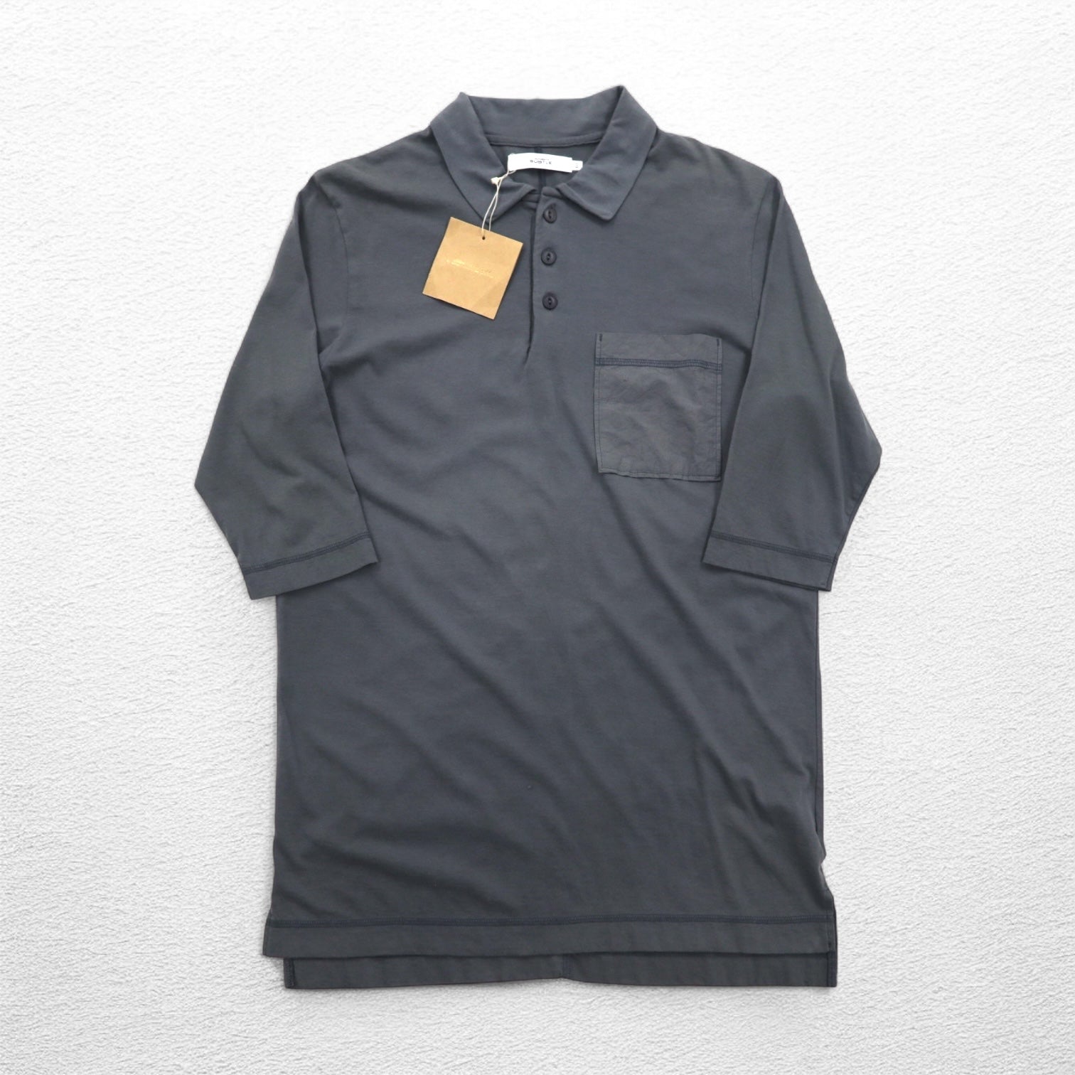 SUBTLE ポロシャツ S グレー 胸ポケット Silver and Gold 取扱い 日本製 未使用品