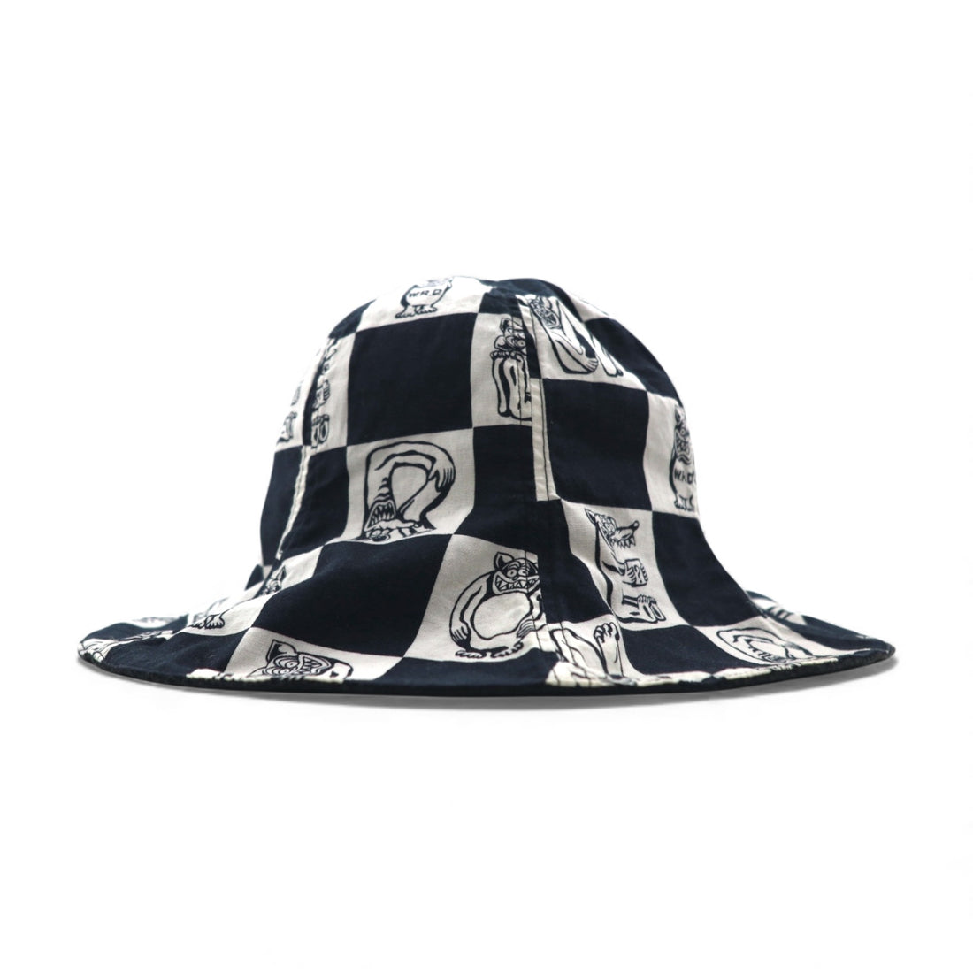 WEIRDO リバーシブル チューリップハット バケットハット ブラック INTIALS HAT WRD-17-SS-605