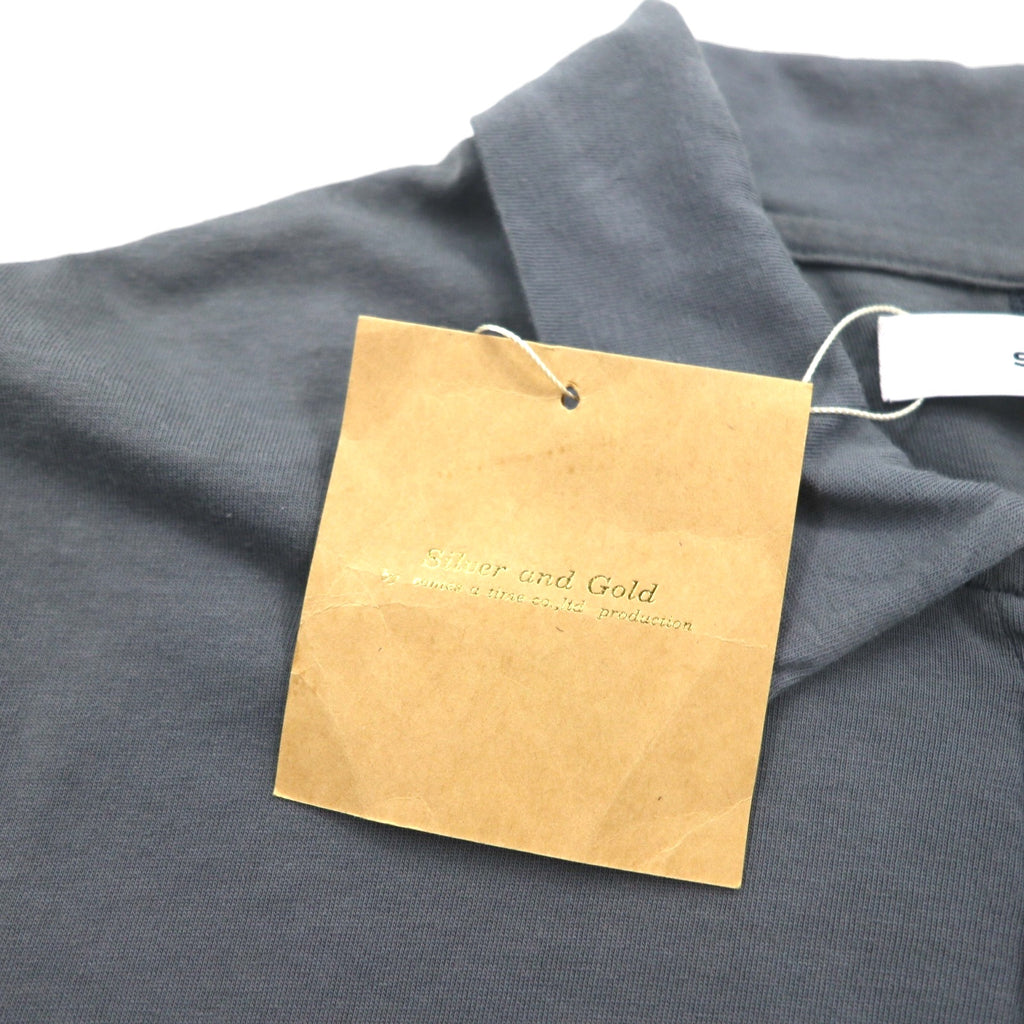 SUBTLE ポロシャツ S グレー 胸ポケット Silver and Gold 取扱い 日本製 未使用品