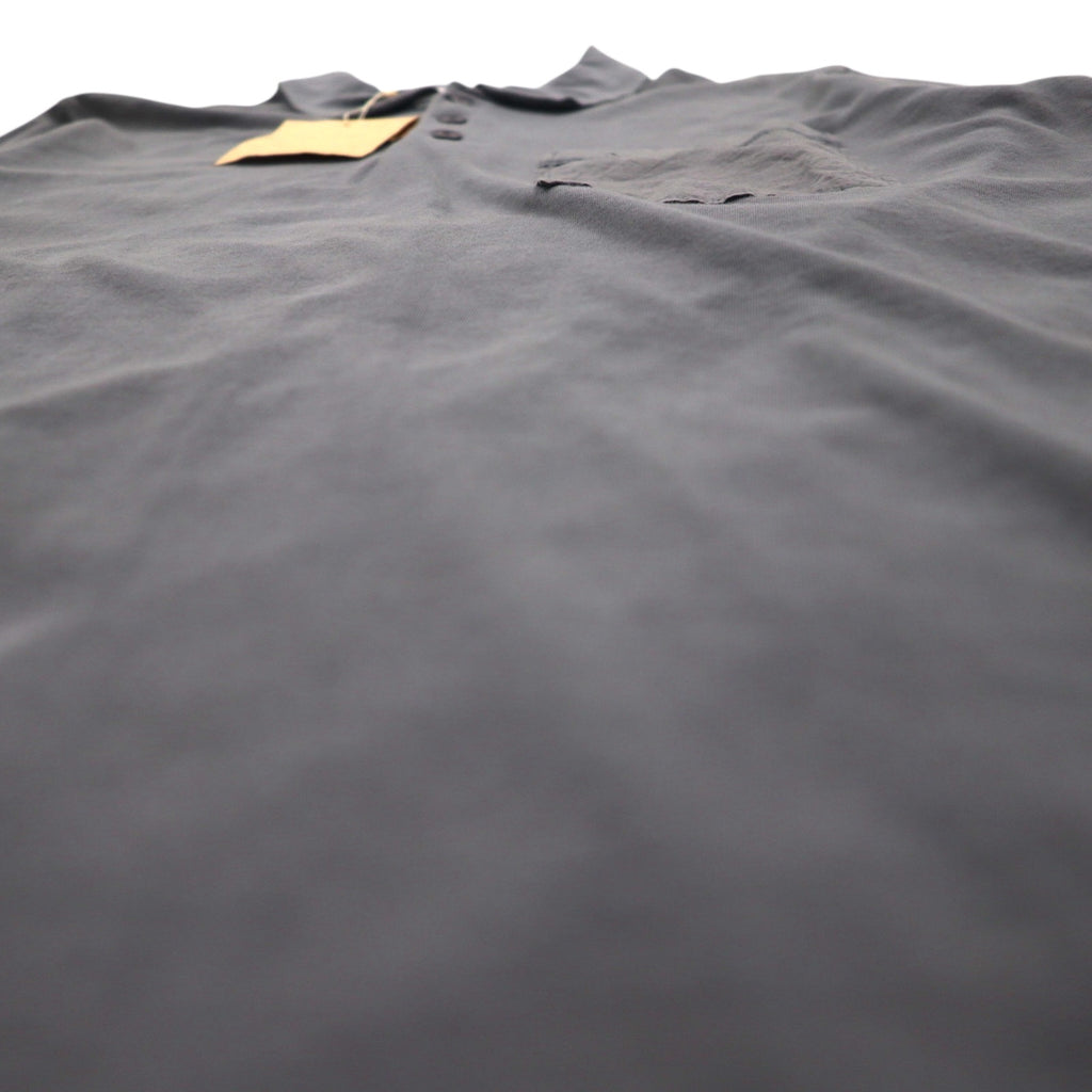 SUBTLE ポロシャツ S グレー 胸ポケット Silver and Gold 取扱い 日本製 未使用品