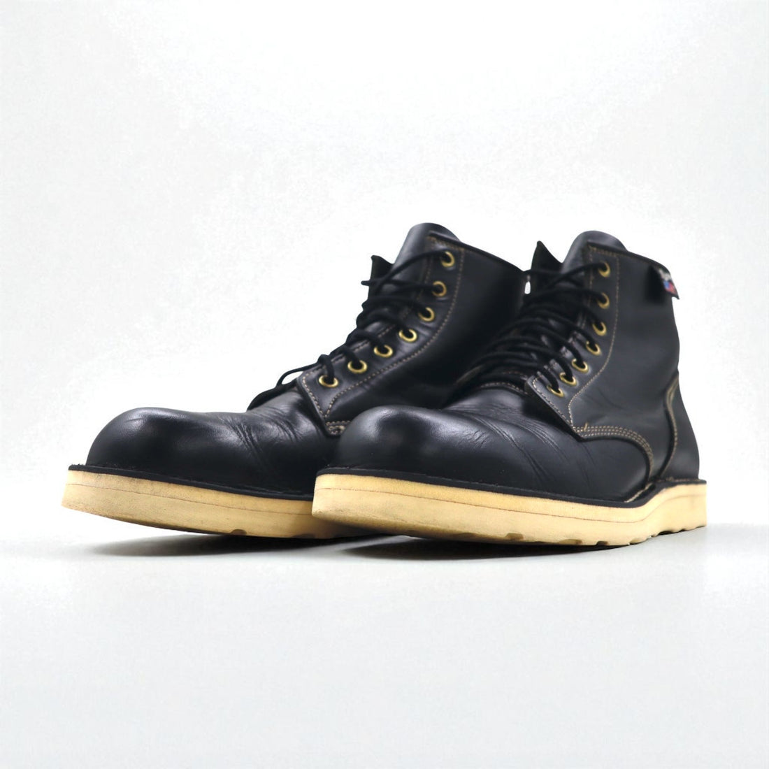 Danner レースアップブーツ ワークブーツ 27cm Vibramソール ブラック レザー PAULINE D4124