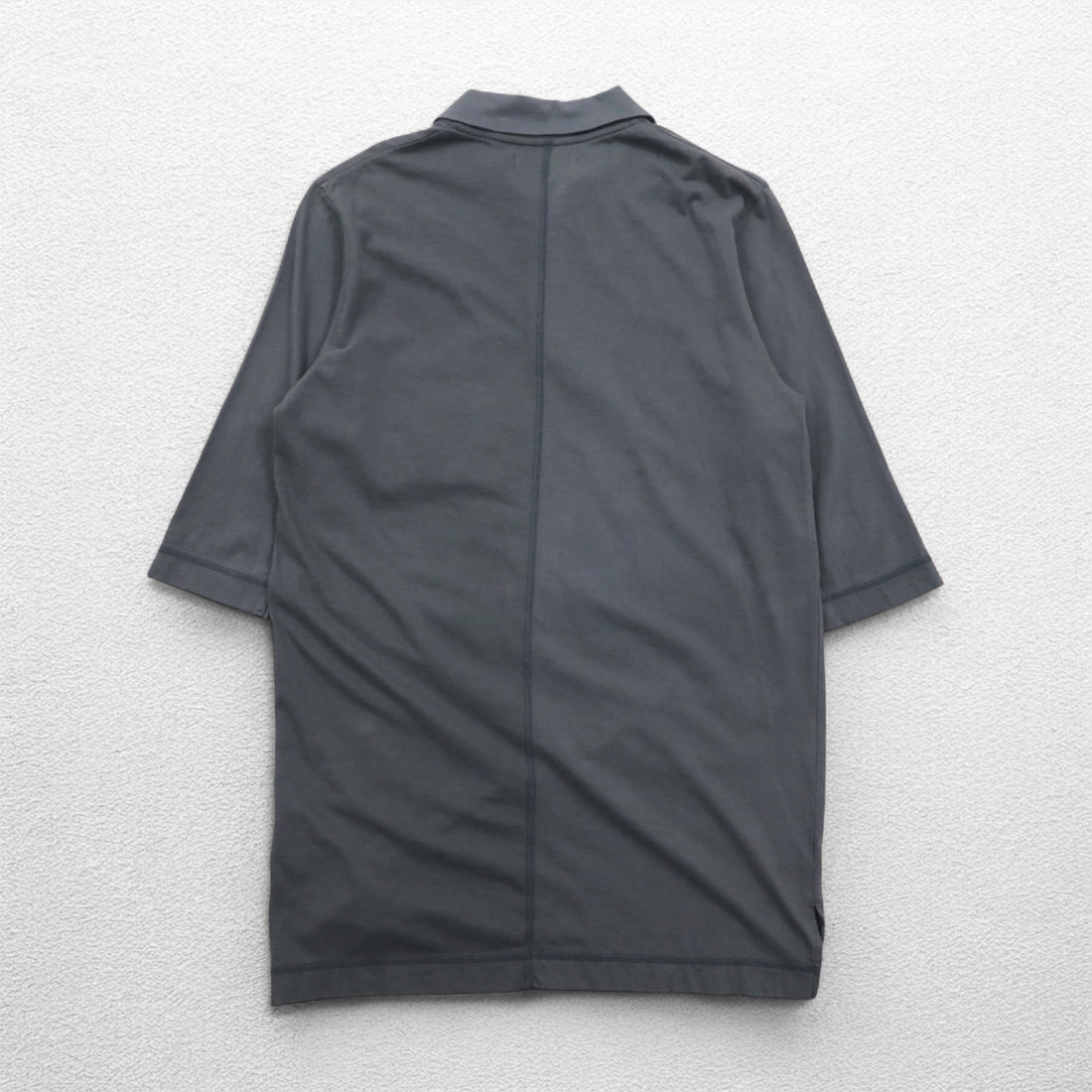 SUBTLE polo shirt S size grey chest pocket silver and gold available made in Japan unused