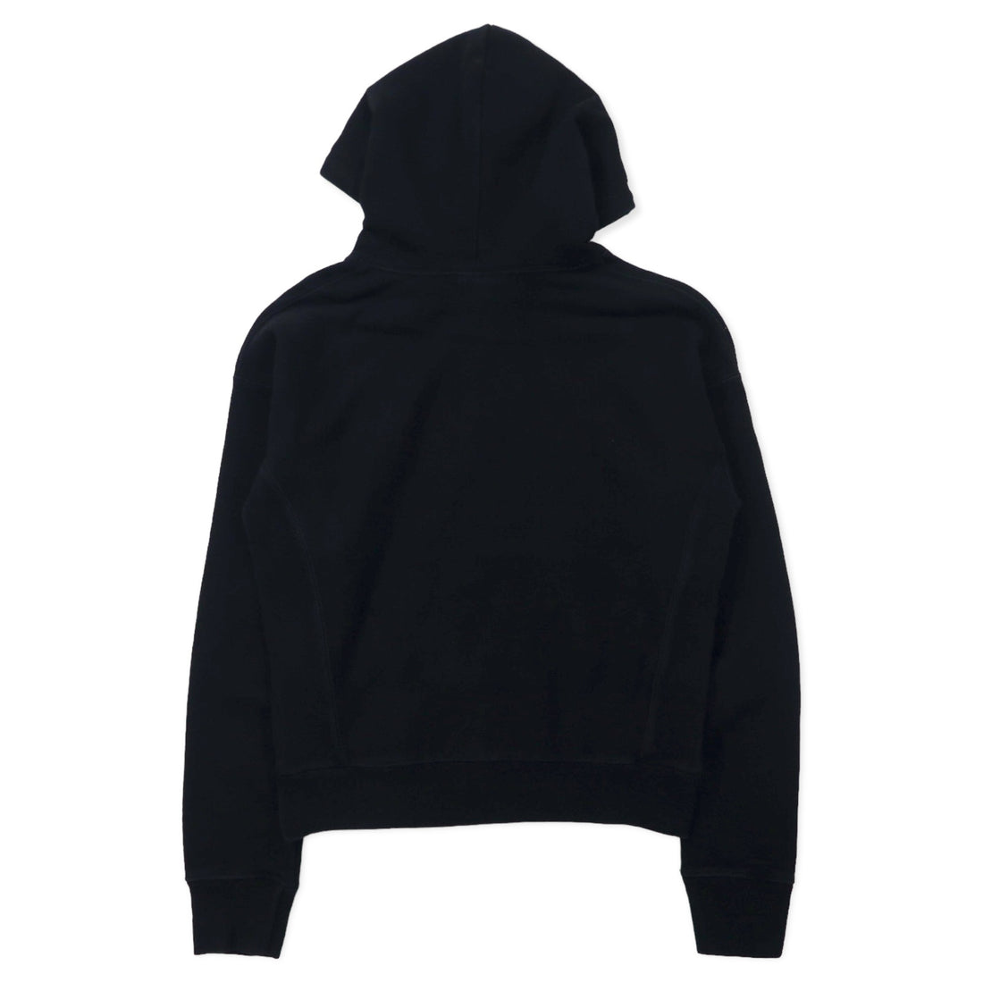 Champion Reverse Weave Pullover Hoodie, M, Black, Cotton, Fleece Lining, Blue Single Tag, Reprint, Made in Honduras